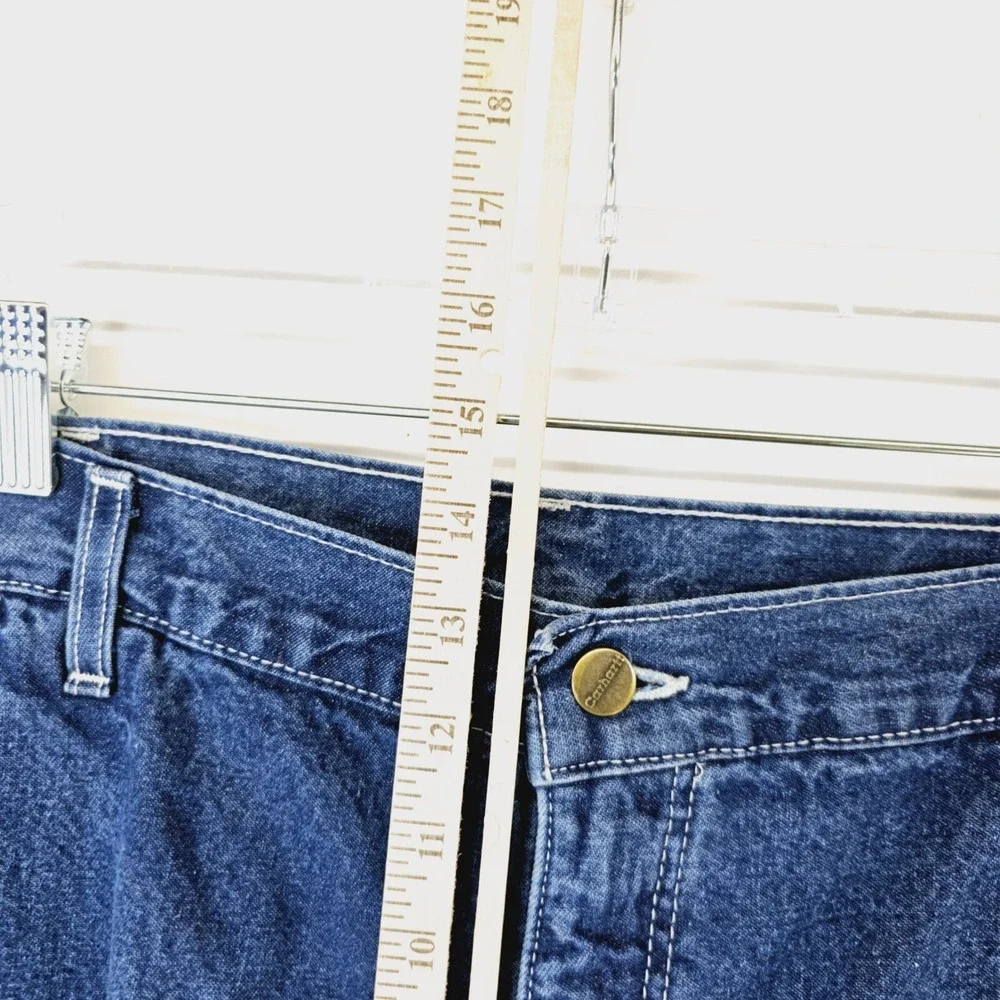 Vtg Carhartt Carpenter Jeans Mens‎ 38x32 Gorpcore USA Made Workwear Utility Y2K